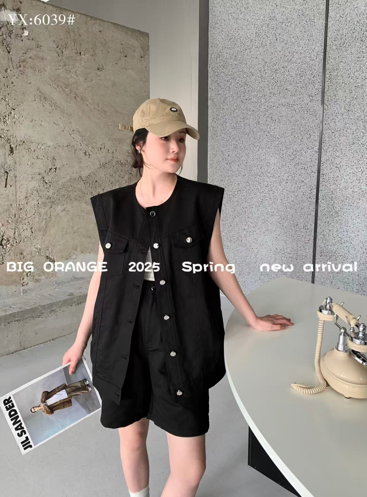 大橘子2025夏季新款女装休闲两件套套装 6039
