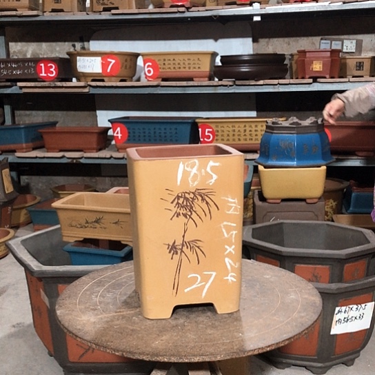 紫砂紫砂花盆包邮