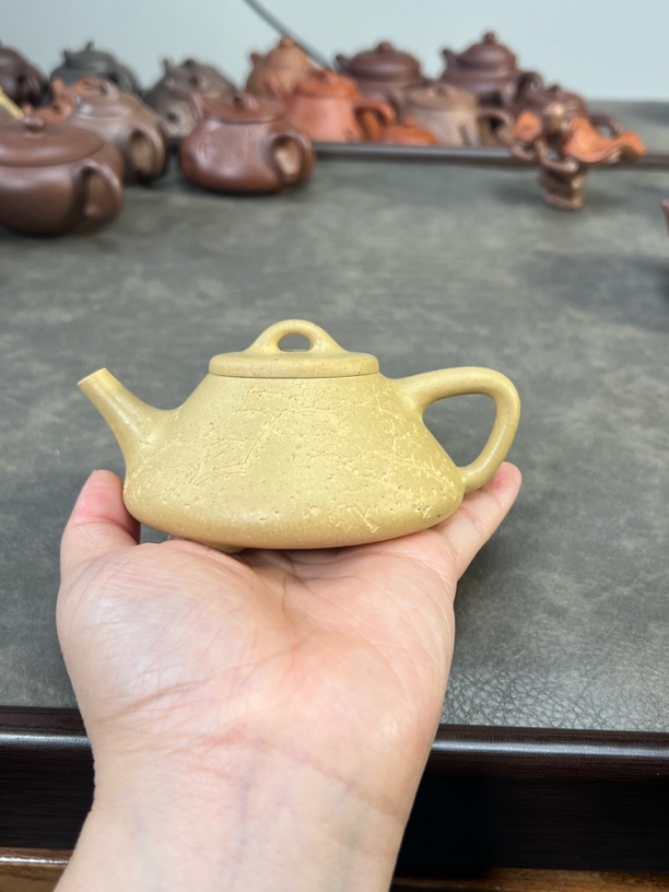 子冶石瓢（复刻马周）大水潭梨皮本绿容量150cc左右