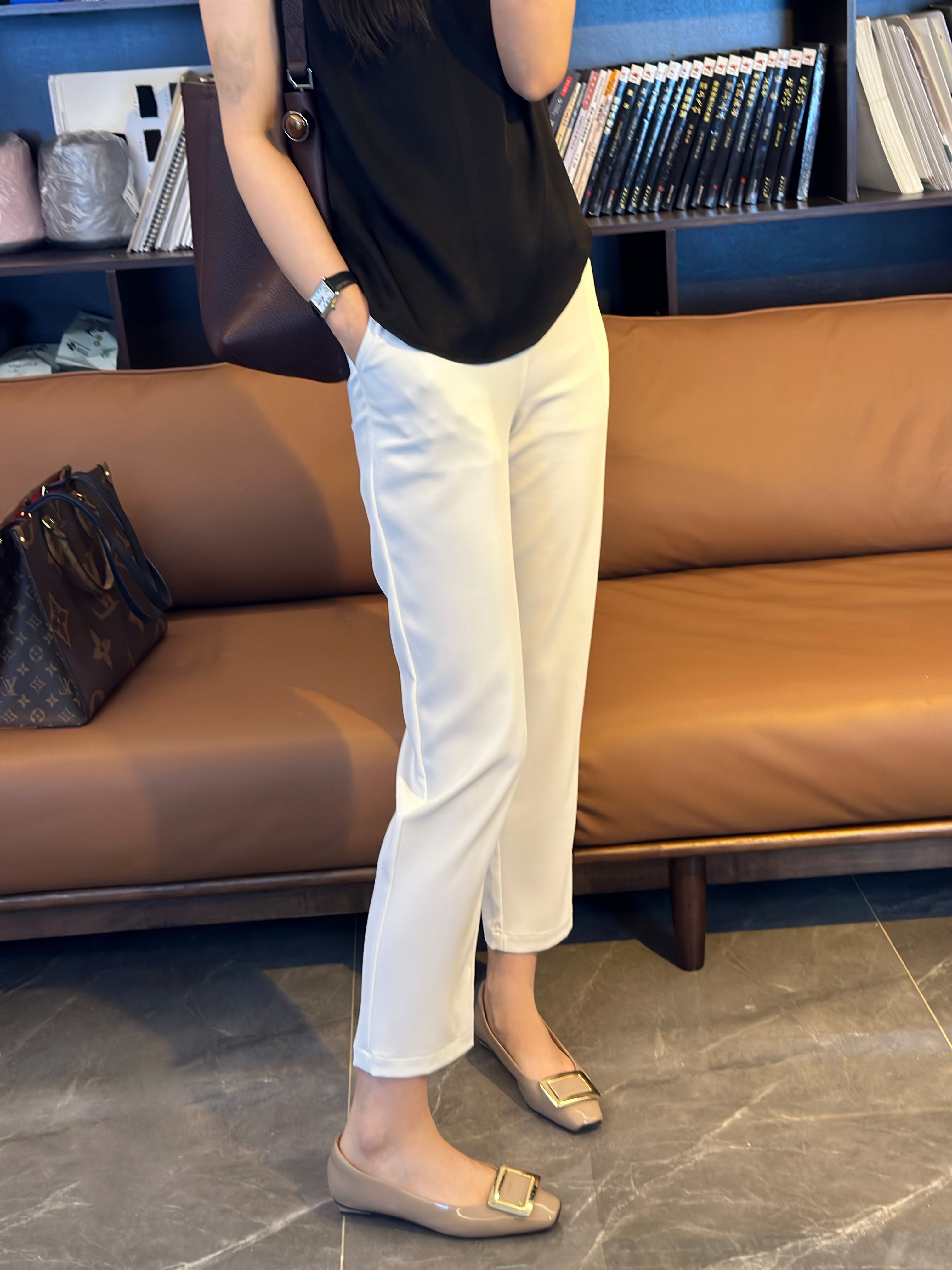 MOLANOOTD“云归”25夏季新款休闲裤气质显瘦九分裤莫兰ML-W2503304