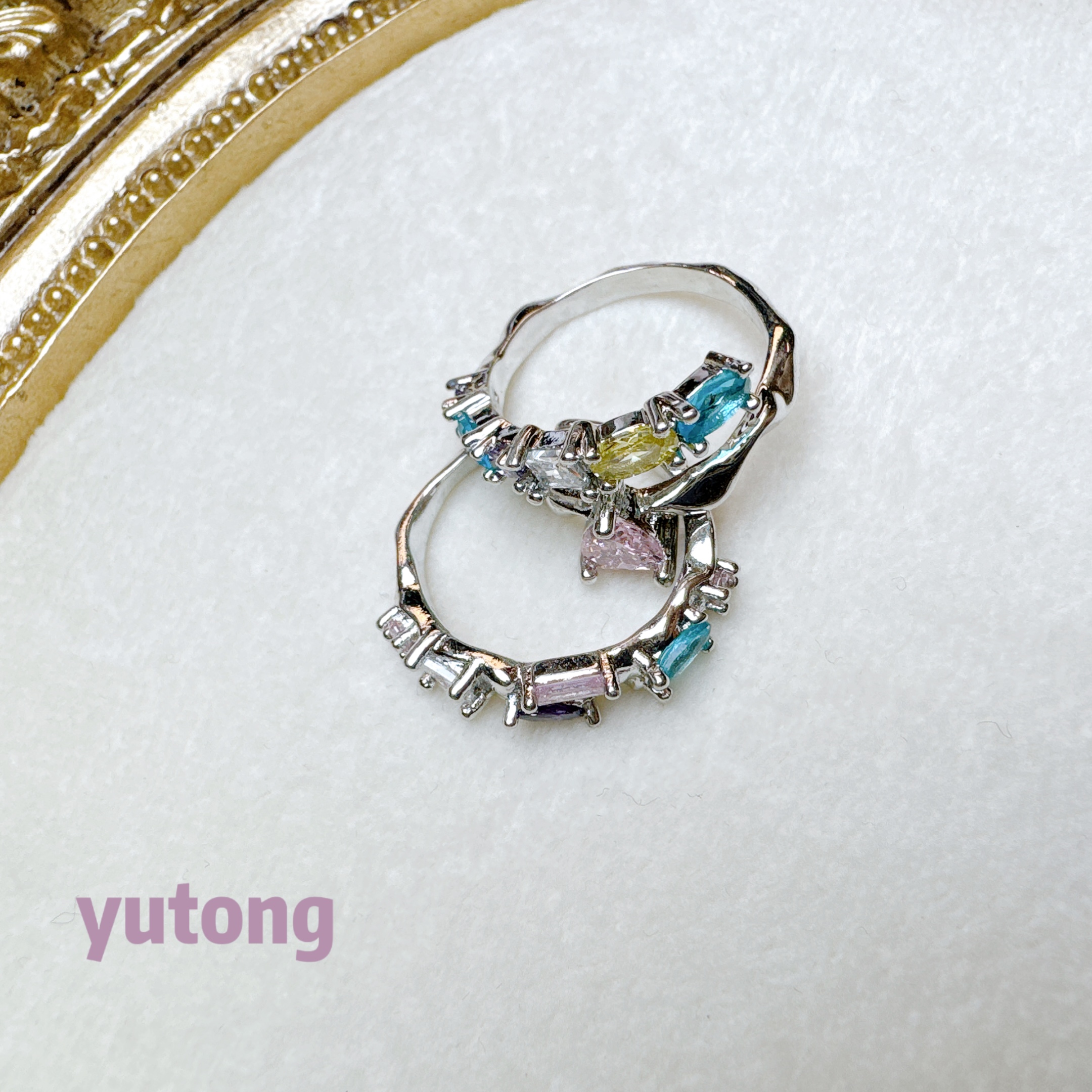 铜合金锆石戒指 【雨桐高奢饰品】耳环LWW286H9