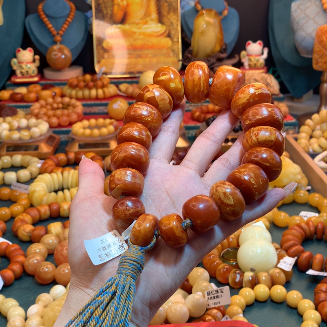 【闪购商品】未镶嵌琥珀手链蜜蜡