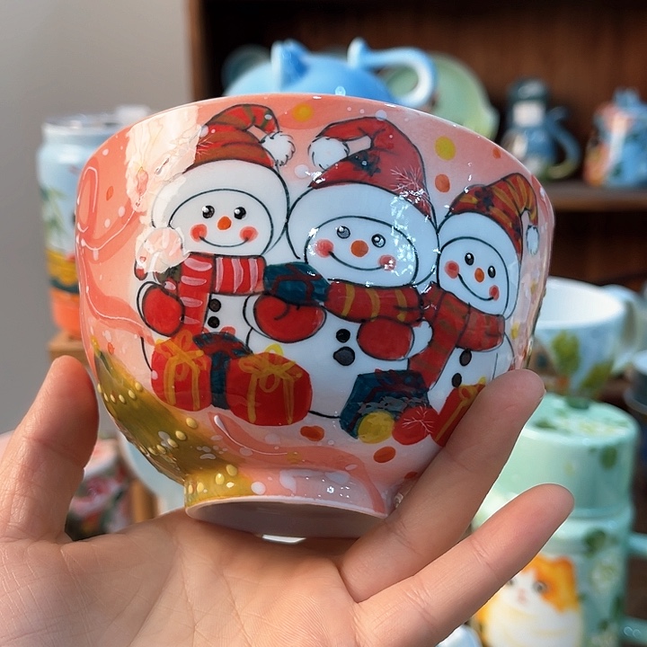 陶景德镇釉下手绘陶瓷  