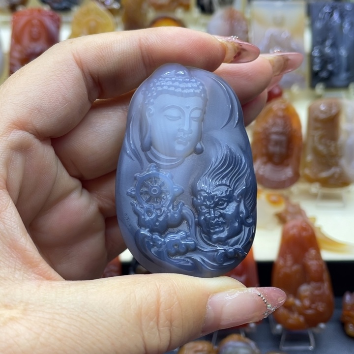 玛瑙/玉髓吊坠(赠链)未镶嵌吊坠