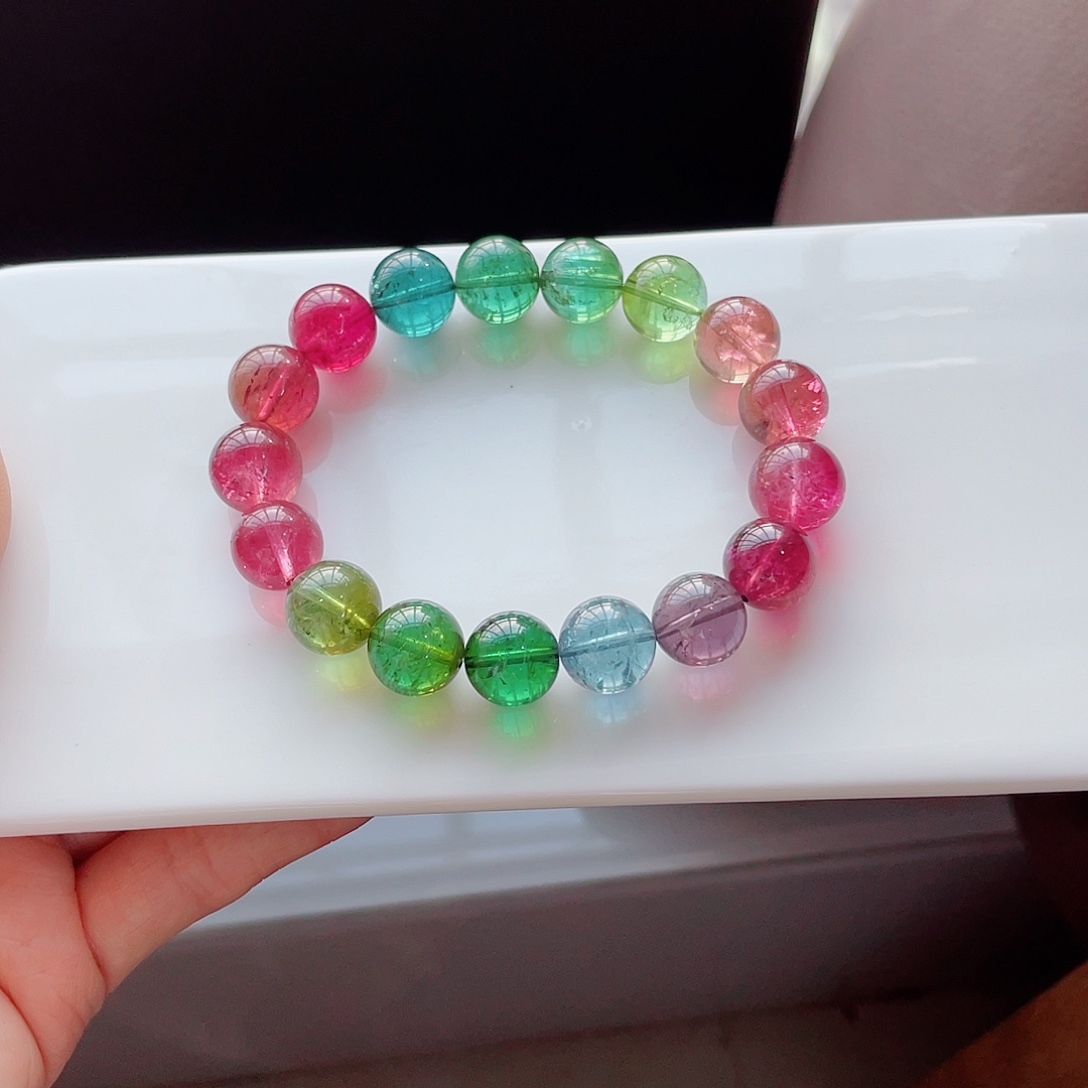 碧玺手链未镶嵌12mm左右