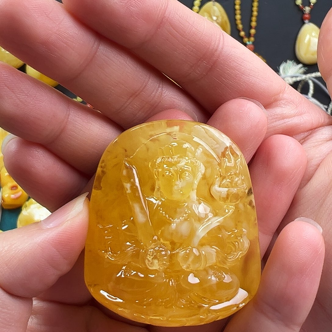 蜜蜡颈饰未镶嵌蜜蜡