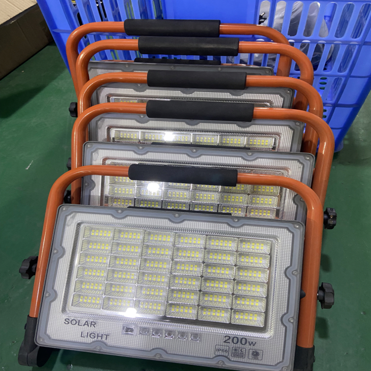 橙色铝合金手提充电灯5V型号200W款式随机（配遥控器充电器）