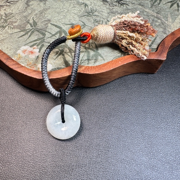 天然A货翡翠平安扣吊坠挂件多样性发货