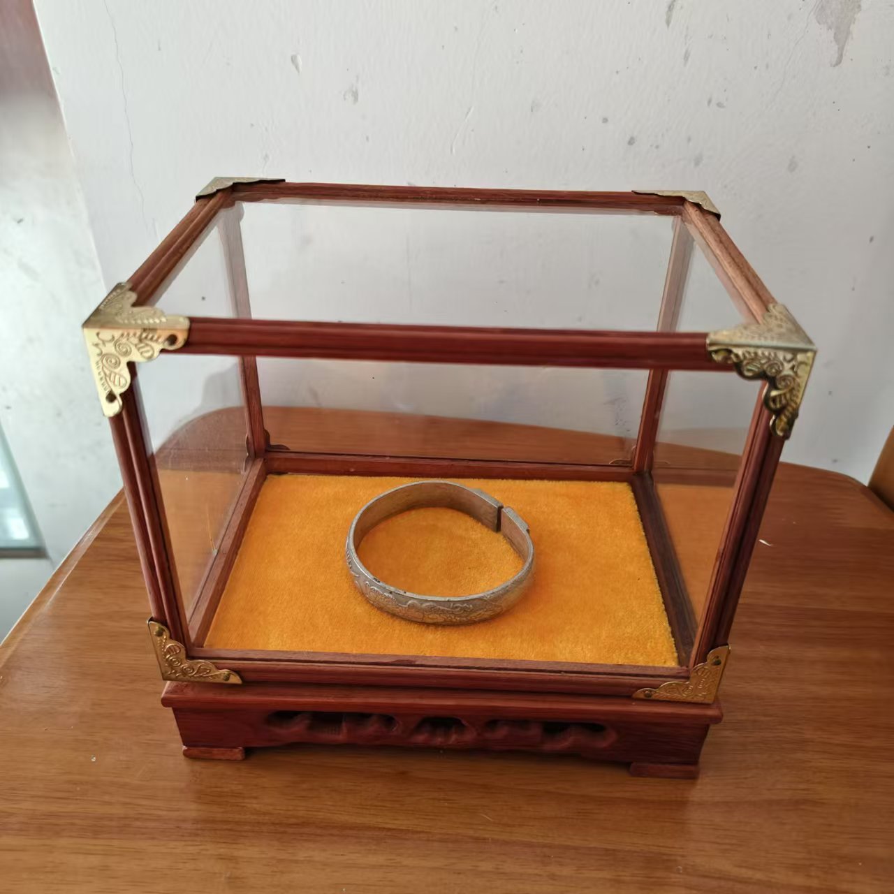 YZZ 室内摆件把玩件展柜装饰品展示盒仿古工艺品盒子