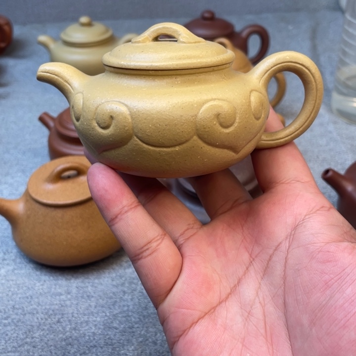 紫砂茶壶野****朱全手工如意仿古