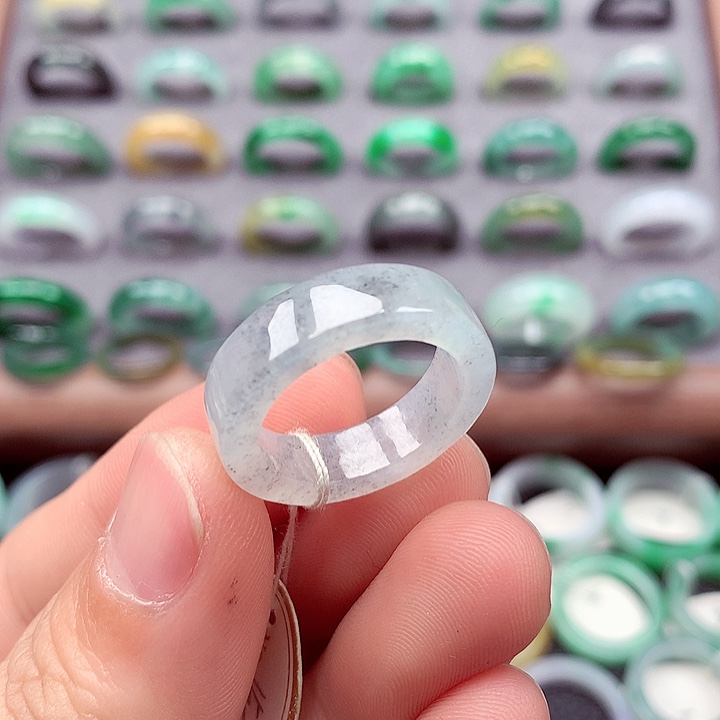 翡翠戒指未镶嵌15-16号