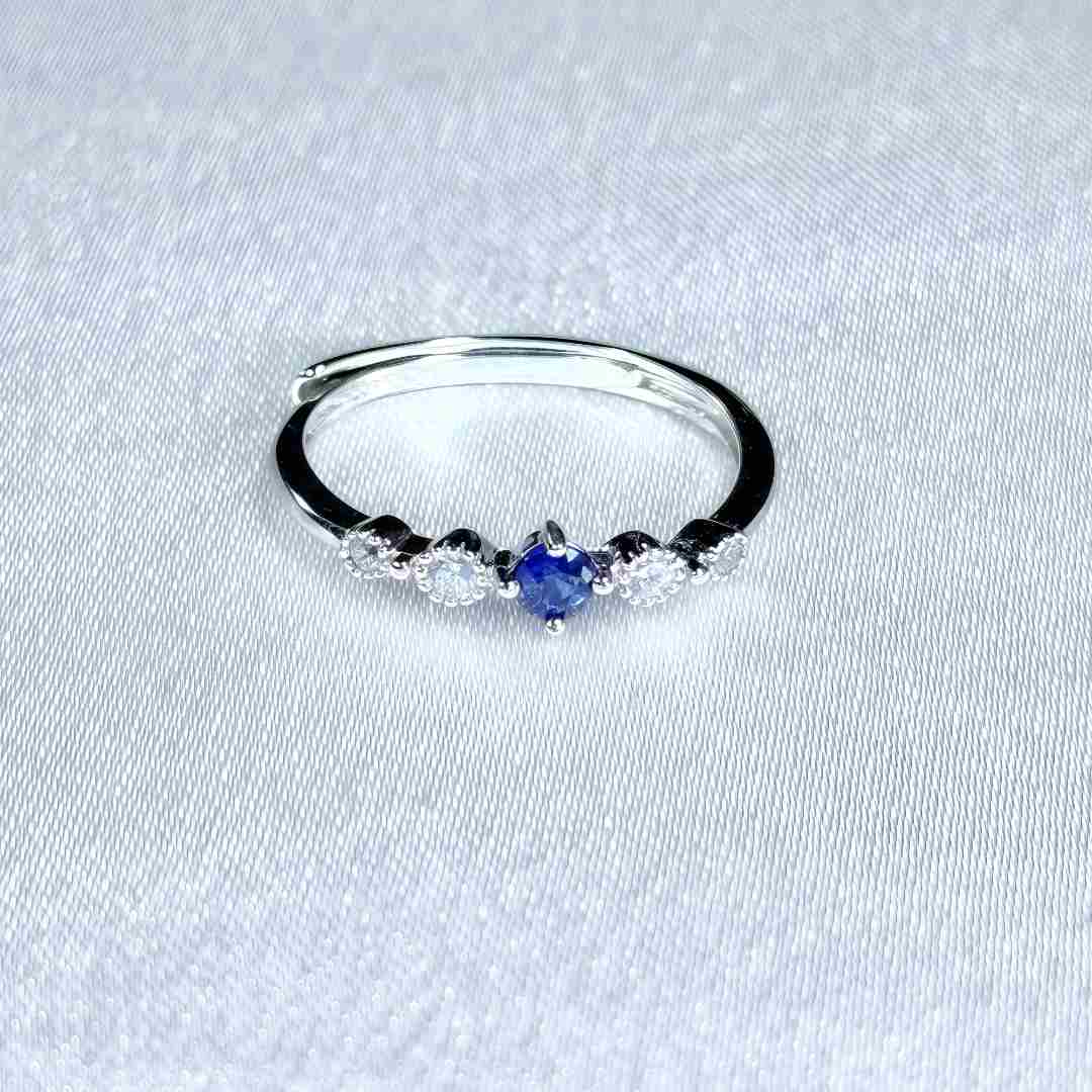 LM32蓝宝石戒指s925银