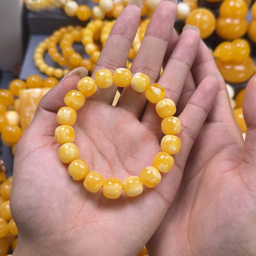 未镶嵌蜜蜡珠宝奇石同料12mm