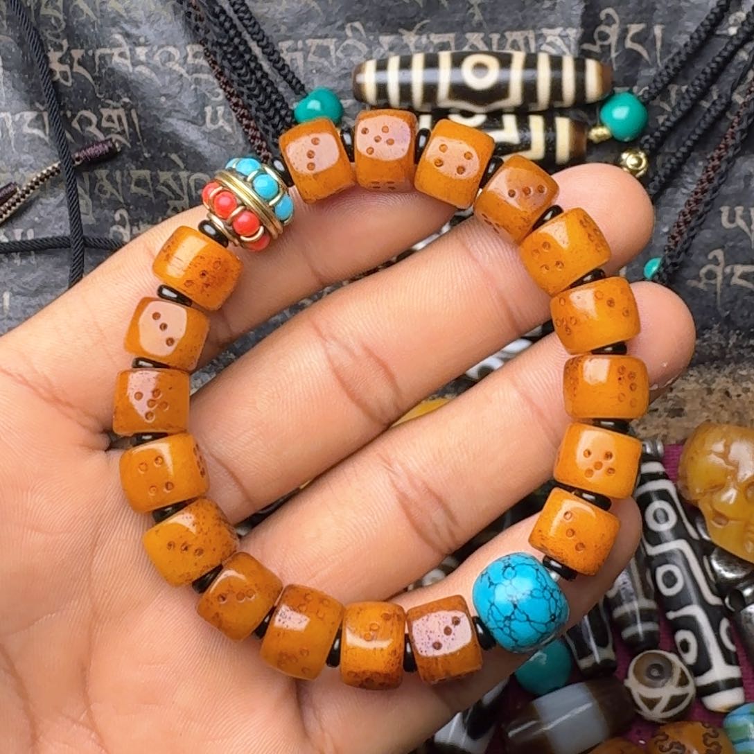 金刚菩提手串牦牛骨