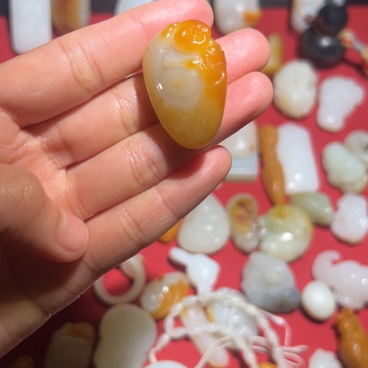 和田玉挂件未镶嵌S****u