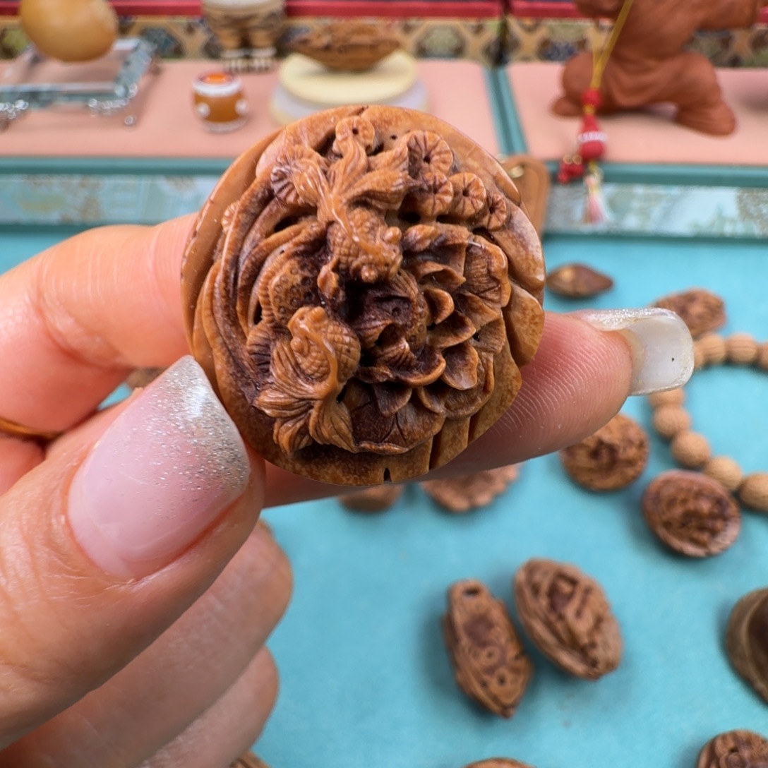 橄榄核手串/手链核潮核雕手工制作