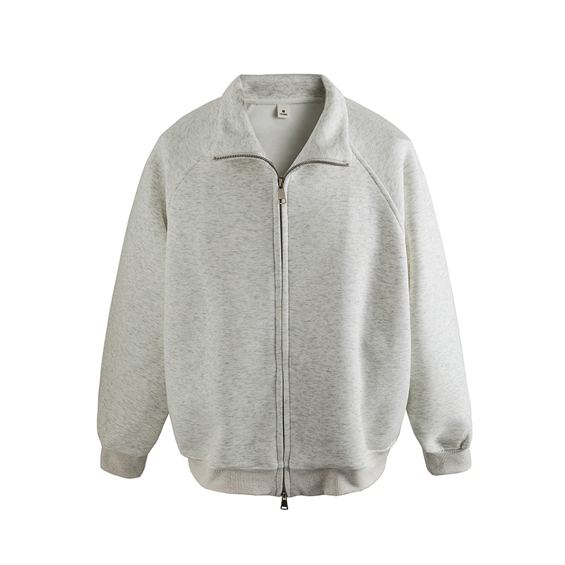 KS005男士秋冬季美式宽松卫衣百搭拉链开衫潮流运动外套