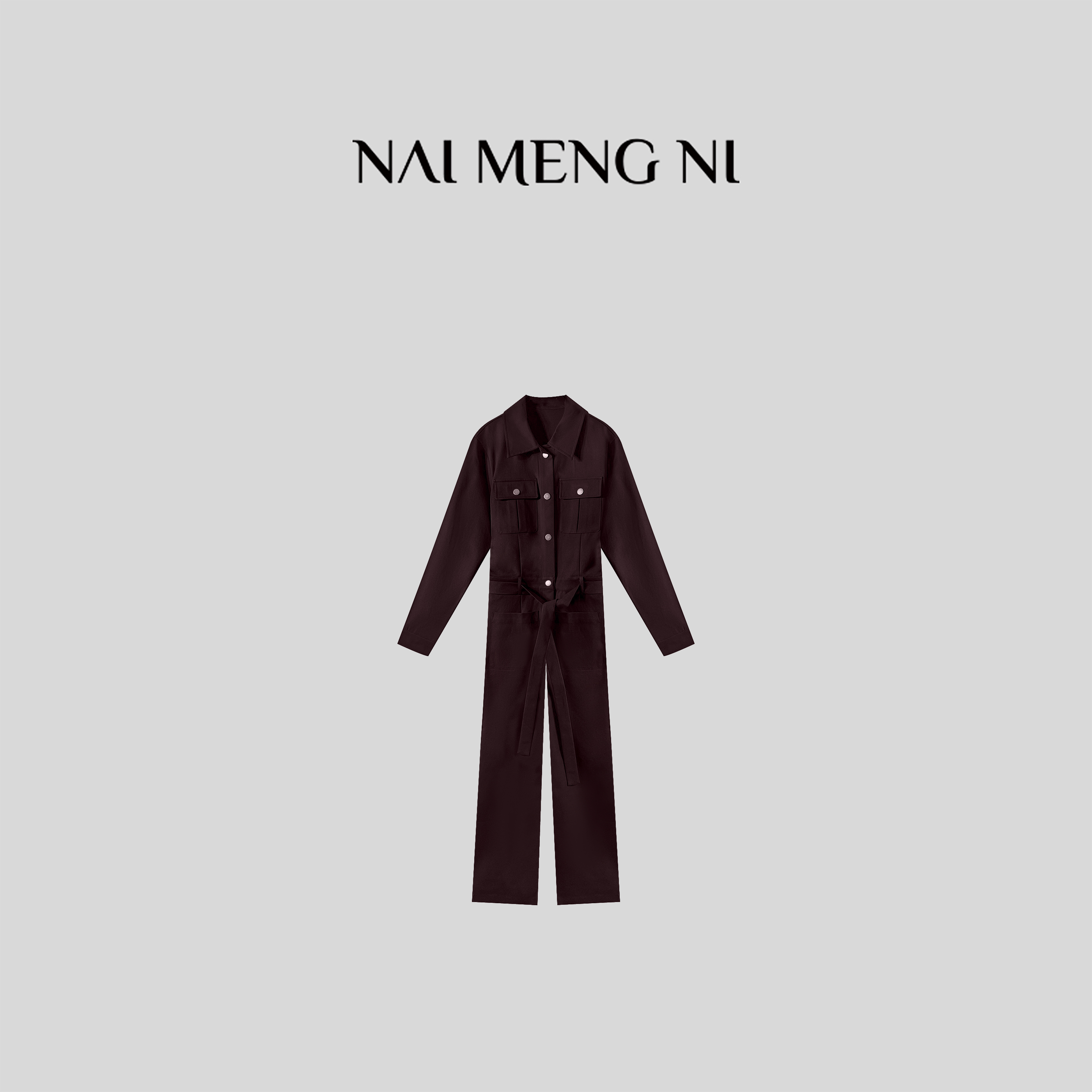 【乐乐】NMN王火火&小众设计高级感工装设计师连体裤女 26N65479
