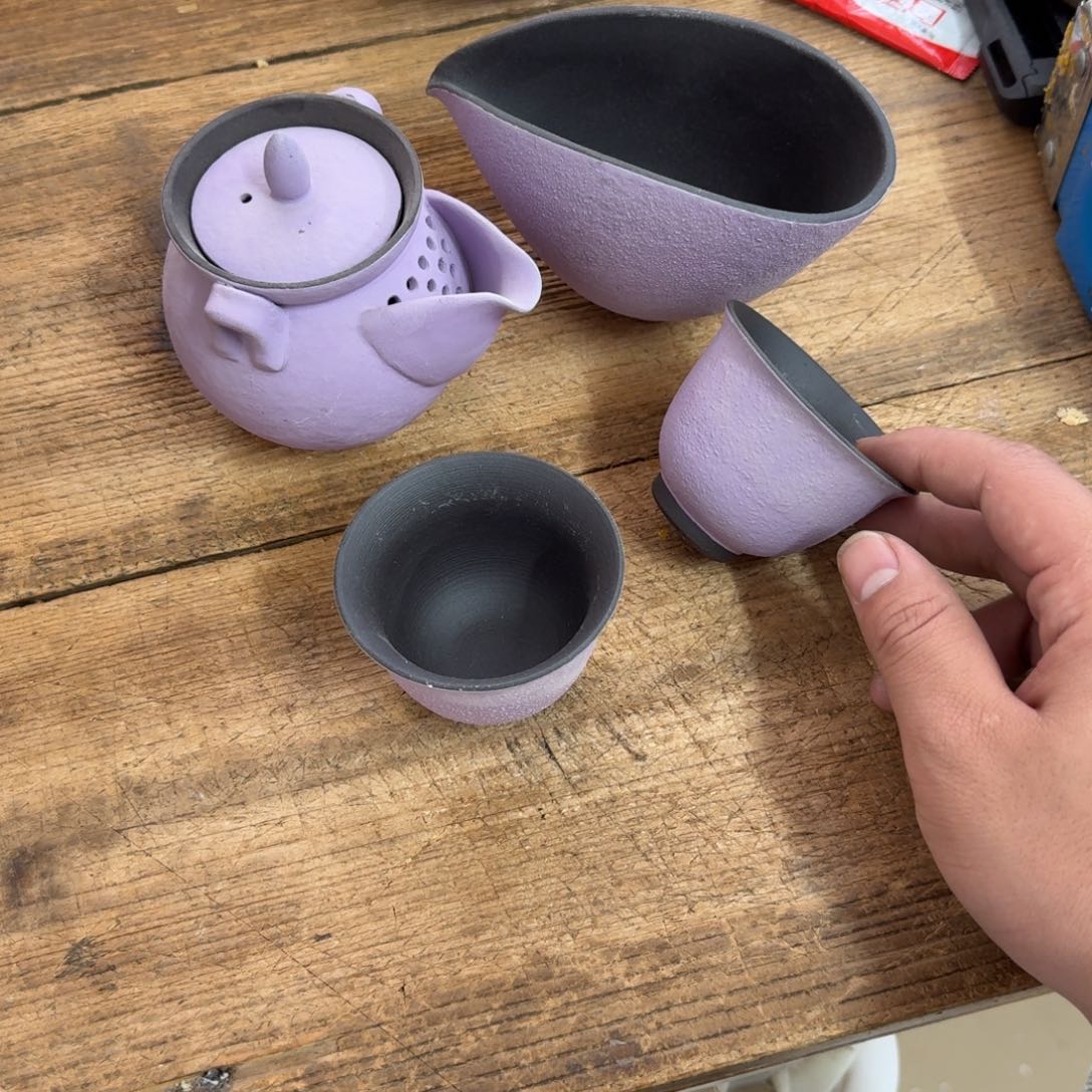 紫泥陶瓷茶具微瑕介意勿拍