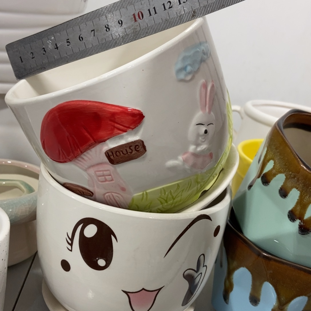红陶陶瓷花盆凑12米包邮