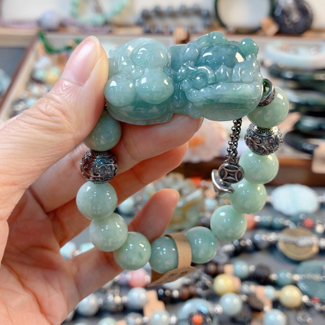 书***林翡翠未镶嵌颈饰手串