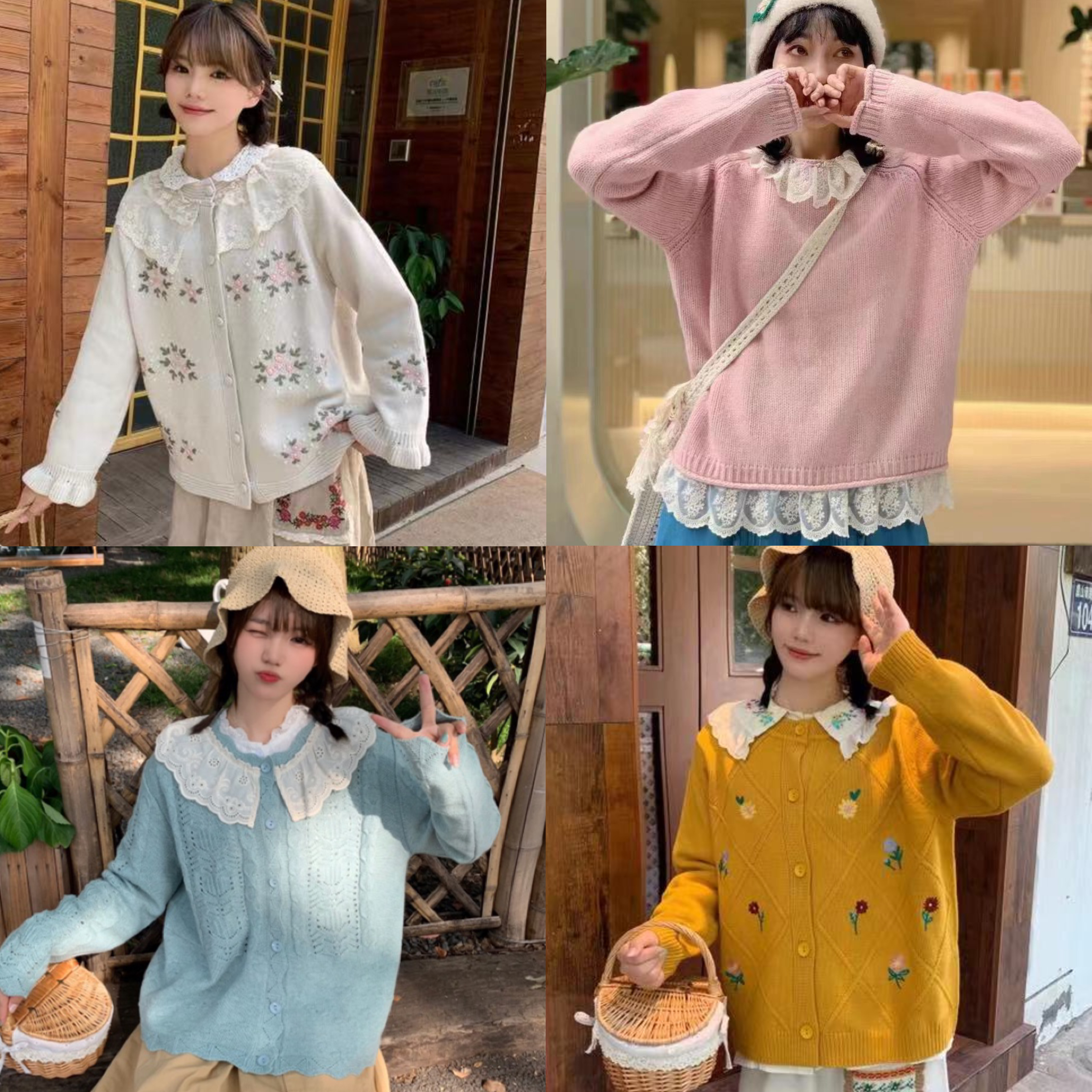 【楠与麻友】501-600*二町目设计感气质绣花小众轻奢休闲时尚重工