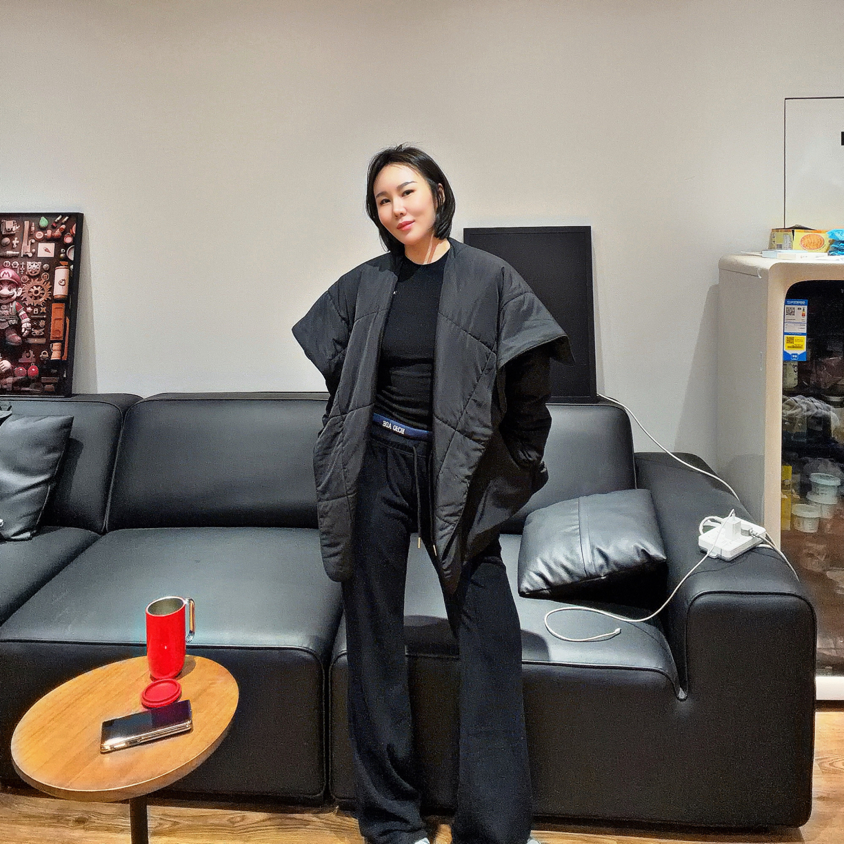 【L·C服饰】2025冬季新款大披肩棉服时尚韩版潮流外套