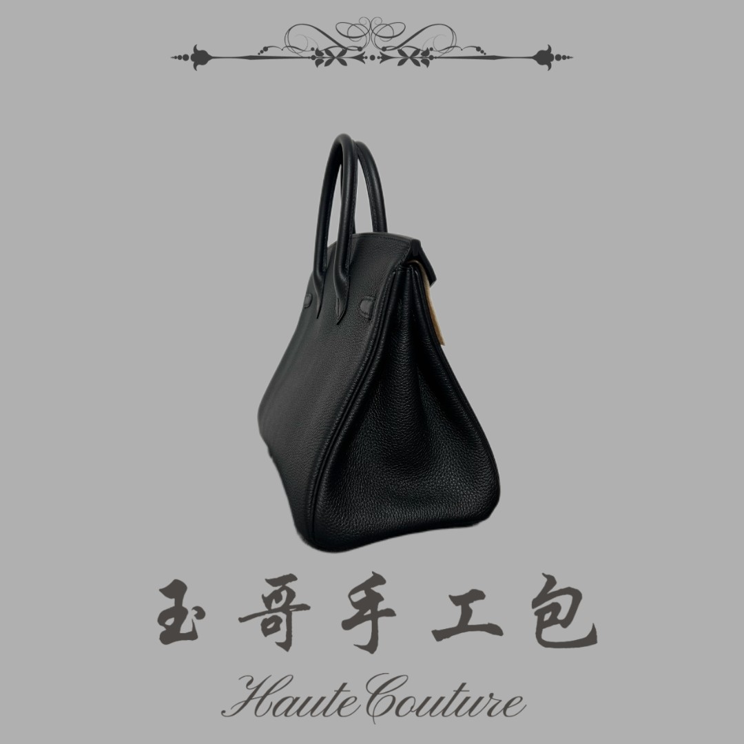 玉哥订制【30cm大铂】全手工缝制时尚轻奢手提包