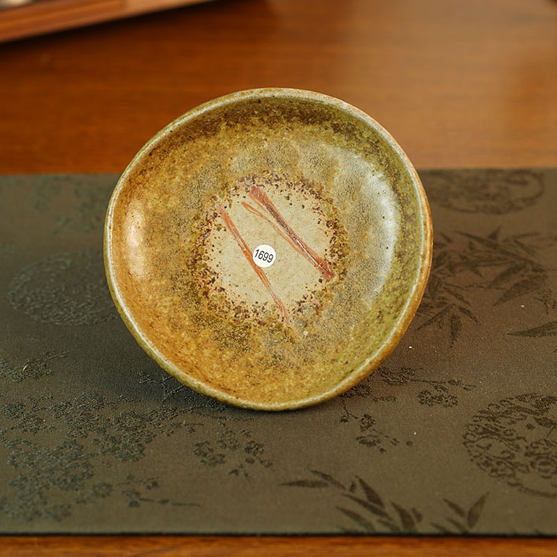 禾先集物 日本备前烧匠人安田龙彦作品 盘茶托盘茶道零配1699