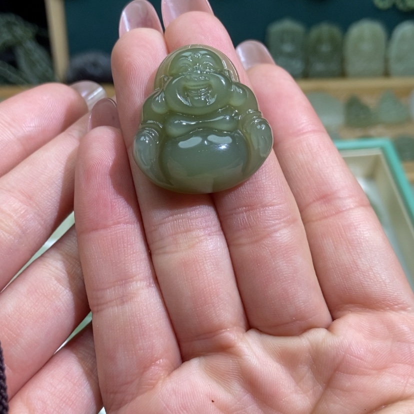 【闪购商品】和田玉颈饰18K金镶嵌初**天