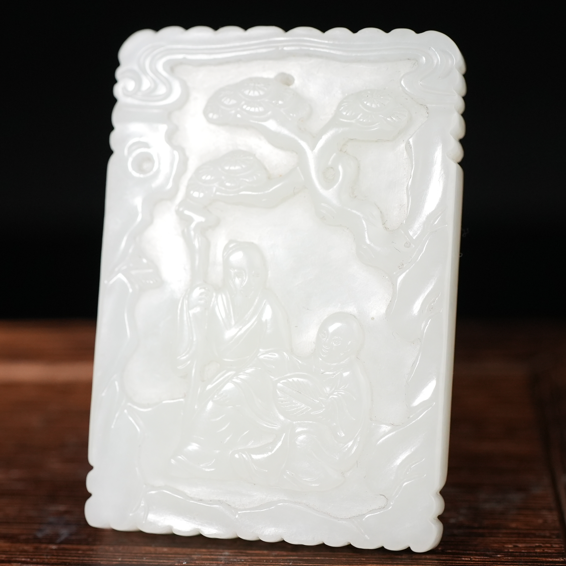 民国和田白玉人物故事牌【华豫甄选】AACHYF240505378