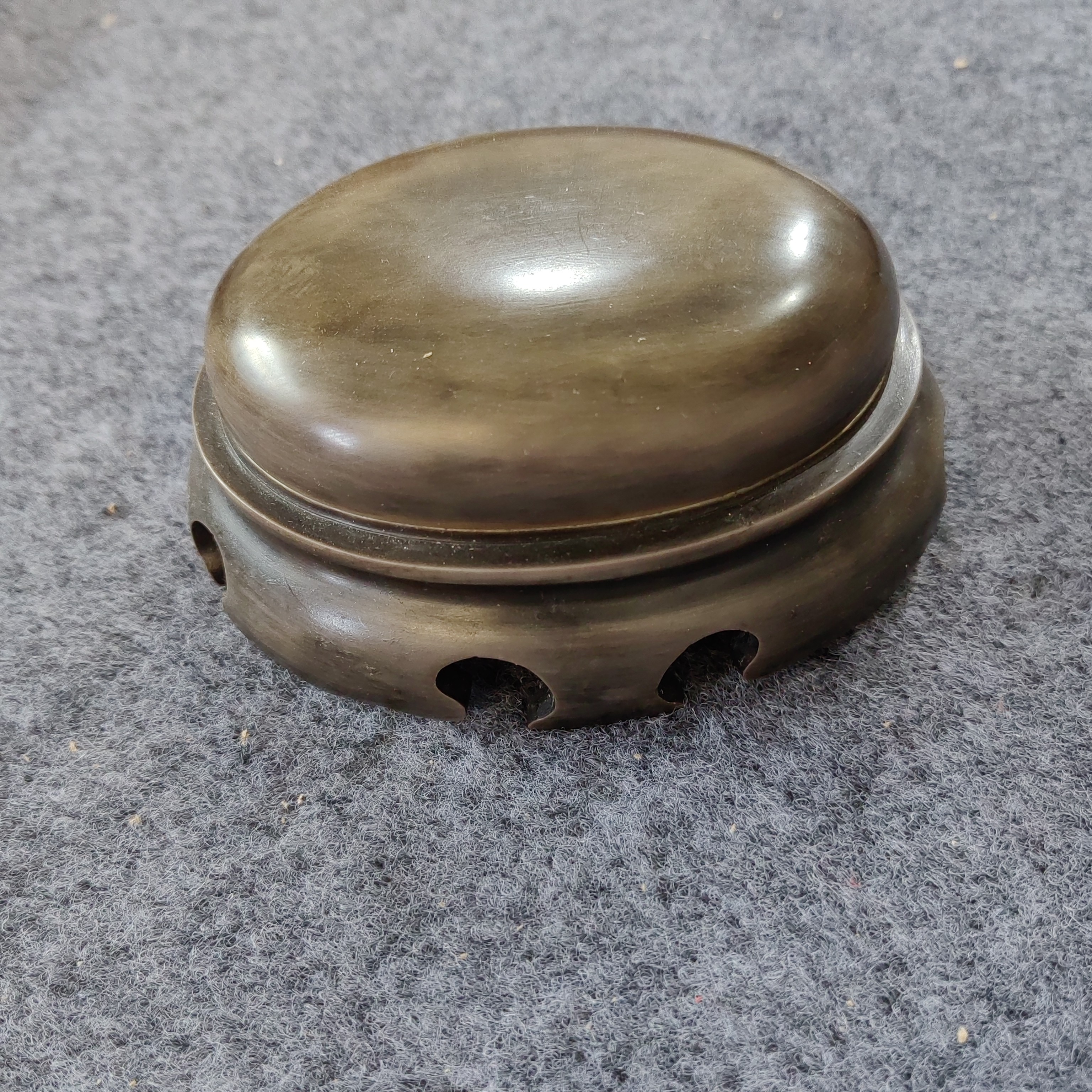 三件套砚台，雕刻精美！