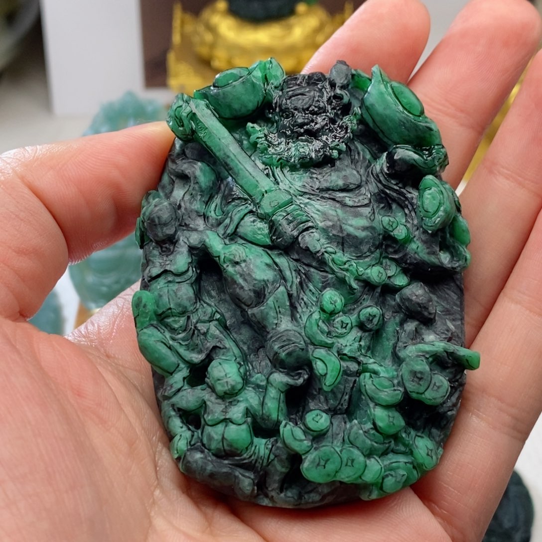 定制翡翠未镶嵌w***狼