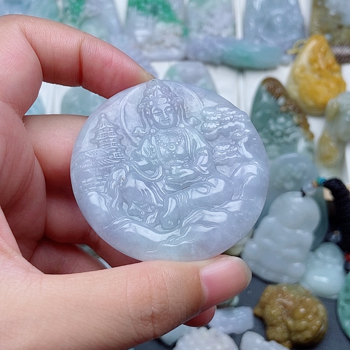 翡翠未镶嵌吊坠(不含链)翡翠