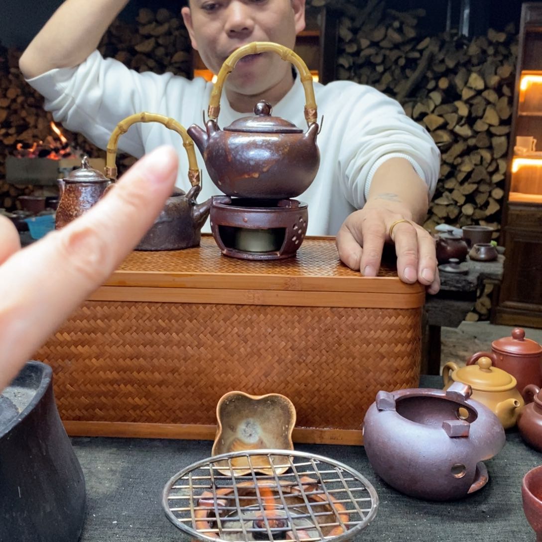 紫砂柴烧紫砂茶具