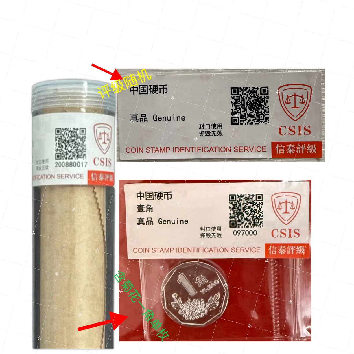 法定货币（退市钱币） 641退市钱币64000001含菊花一角单枚评级随机