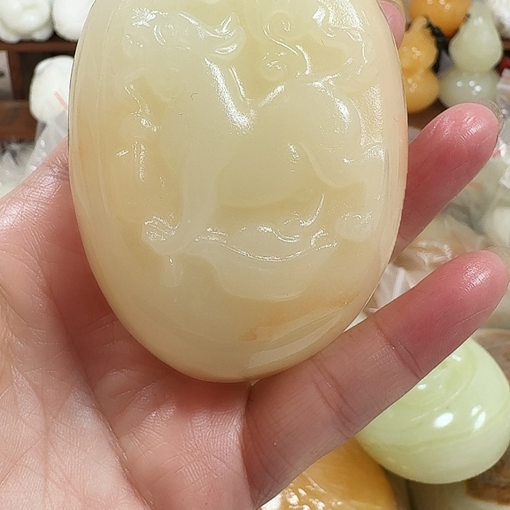 心***成砖雕石头手把件不退不换