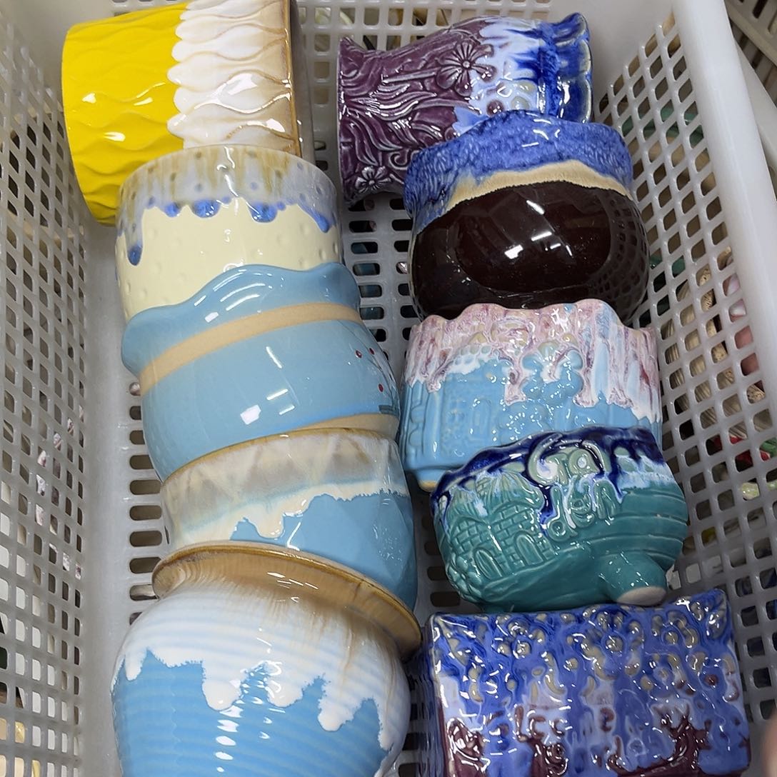 陶瓷陶瓷花盆特价上新口8-10厘米