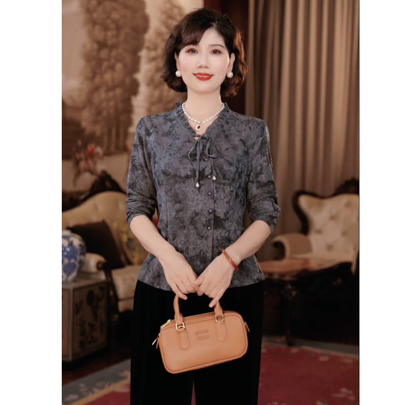 【秋】年轻妈妈秋时尚洋气套装2025新款洋气中老年上衣服两件套