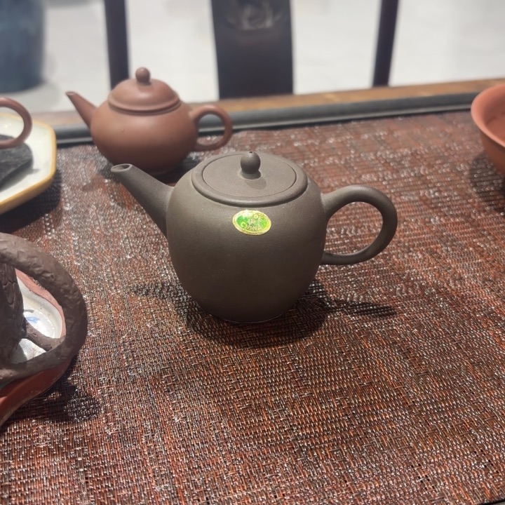 甲***丁茶壶紫砂绿标黑苹果