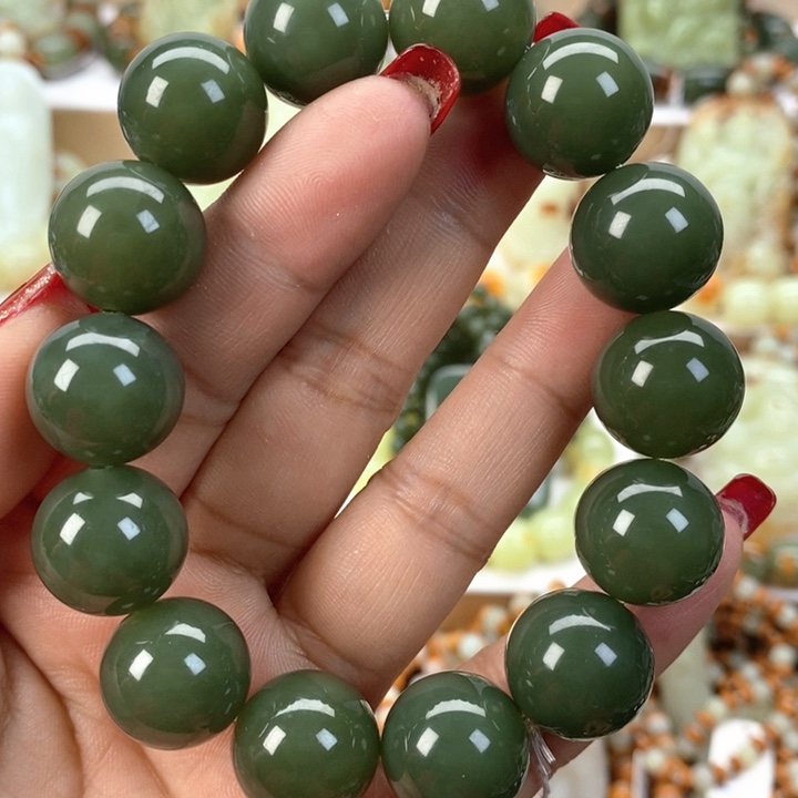 【闪购商品】透闪石质玉手串未镶嵌