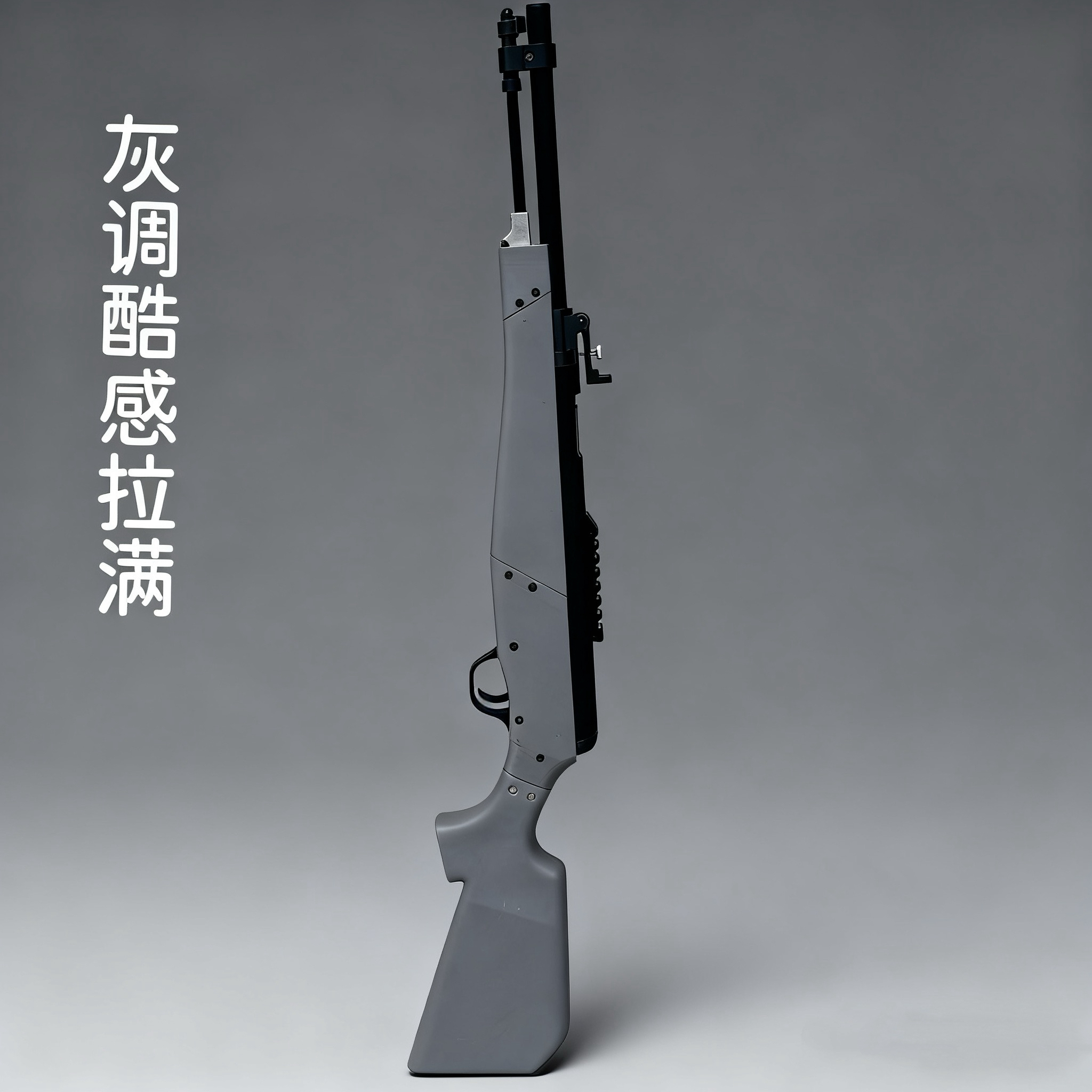 长款下压海绵软蛋发射器经典工字结构趣味射击玩具