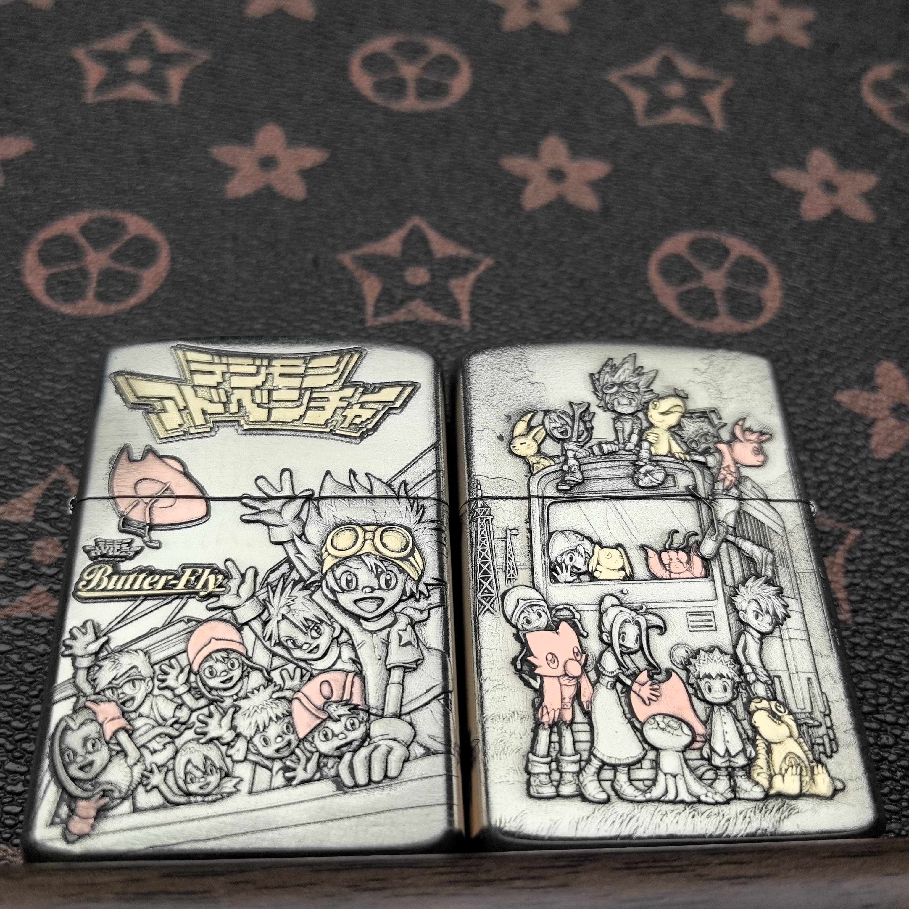 ZORRO2代902S盔甲(数码宝贝)五面浮雕镶嵌打火机[金蝉工作室]