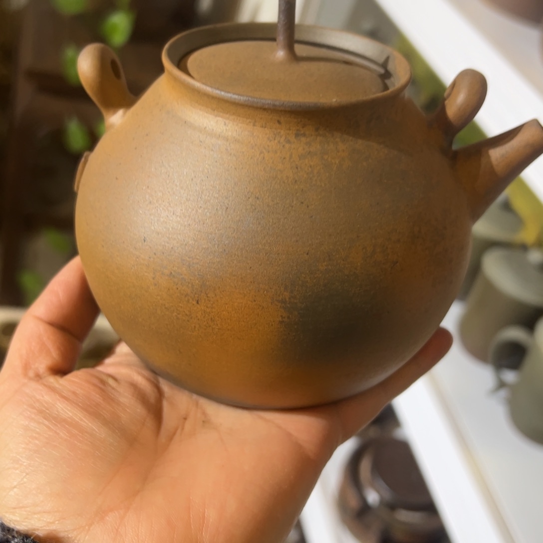 贵台龙窑柴烧茶壶108