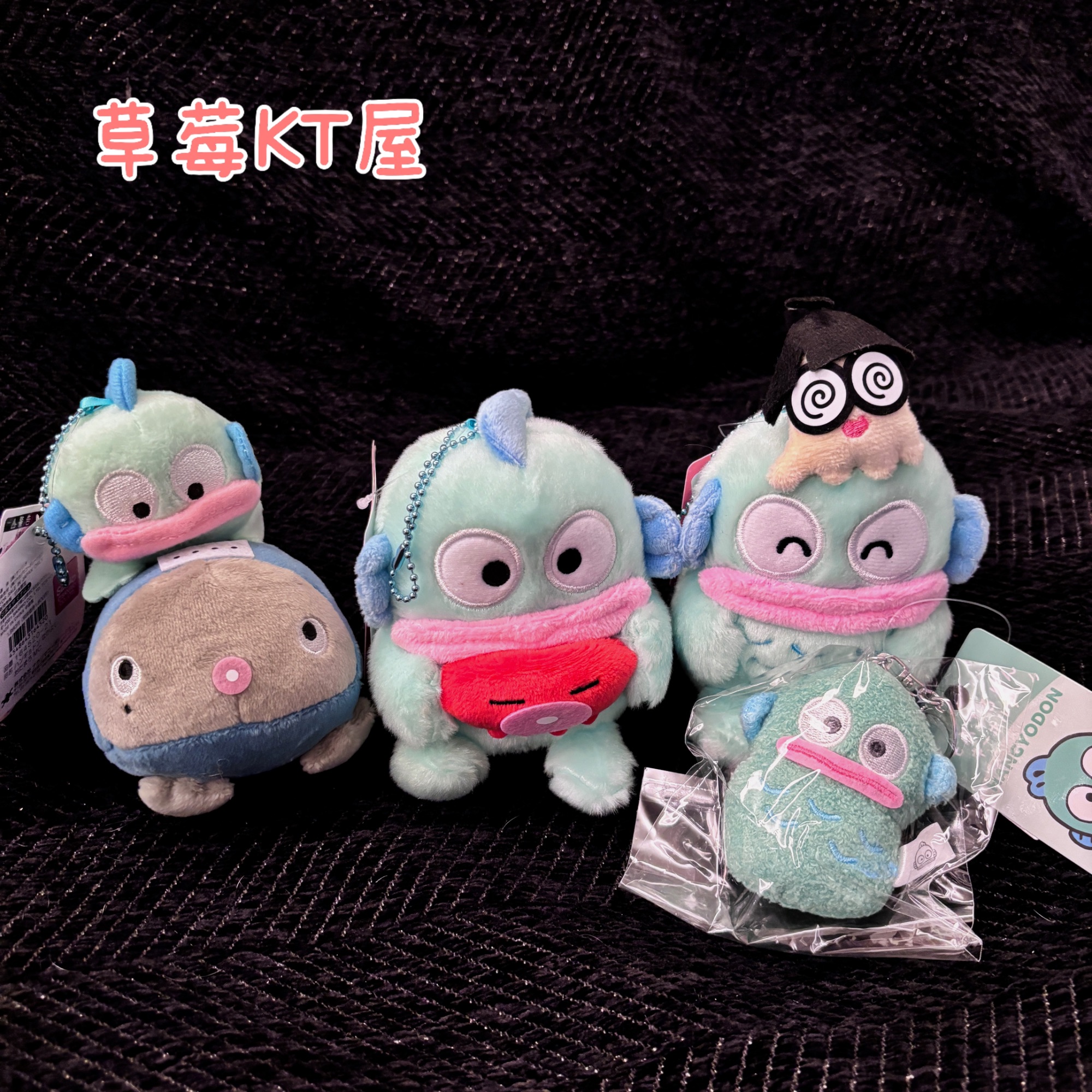 【日版正品】三丽鸥丑鱼汉顿与小伙伴好朋友系列毛绒挂件