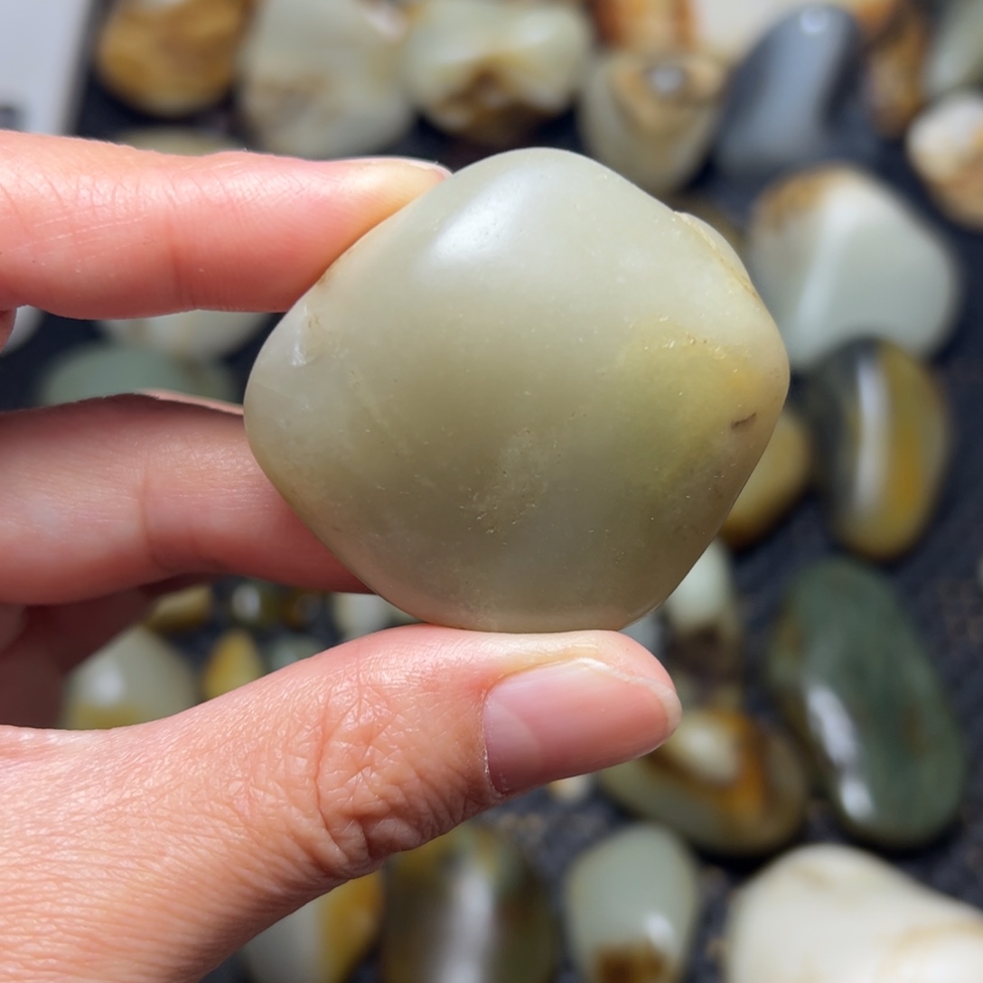 和田玉未镶嵌挂件36