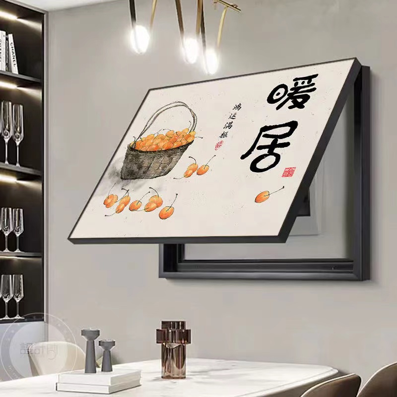 DY01水墨风电表箱入户配电箱画遮挡箱总开关电表盒挂画新款装饰画