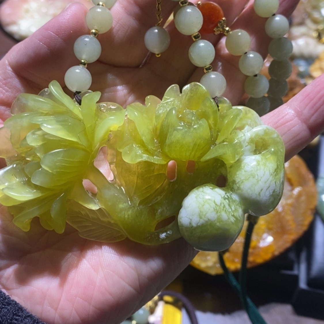 【闪购商品】岫玉毛衣链未镶嵌