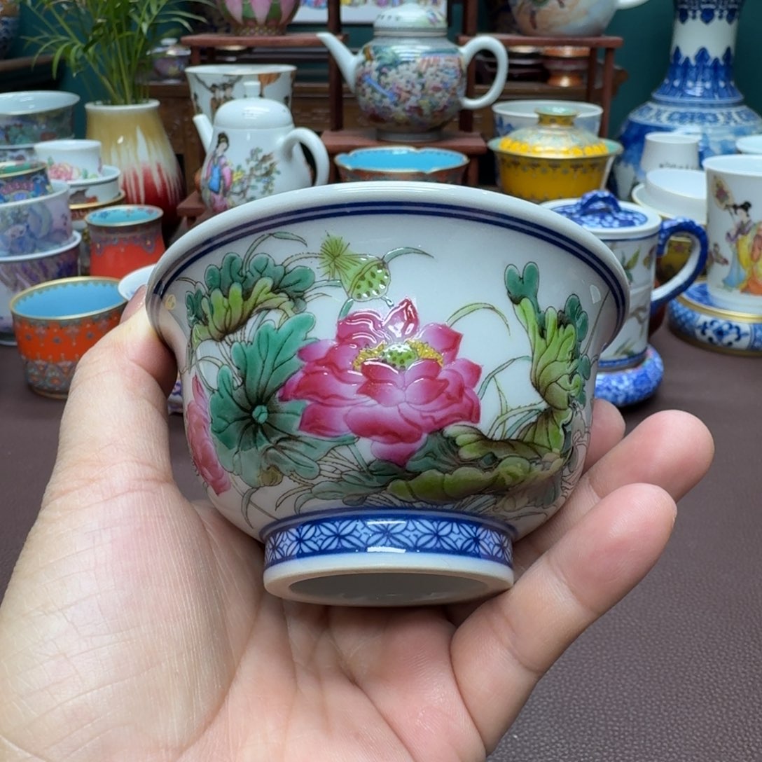 瓷片景德镇仿古手工制作精品展示