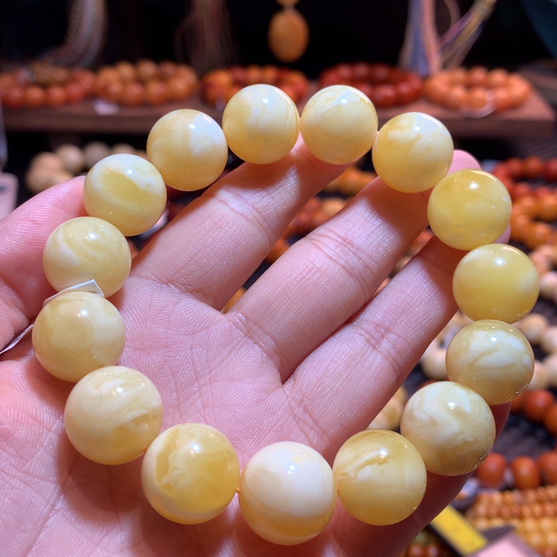 蜜蜡未镶嵌手串蜜蜡手串